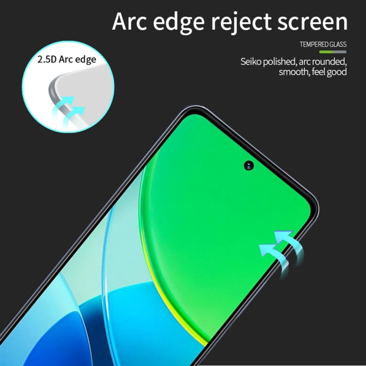 For vivo Y19s PINWUYO 9H 2.5D Full Screen Tempered Glass Film(Black)