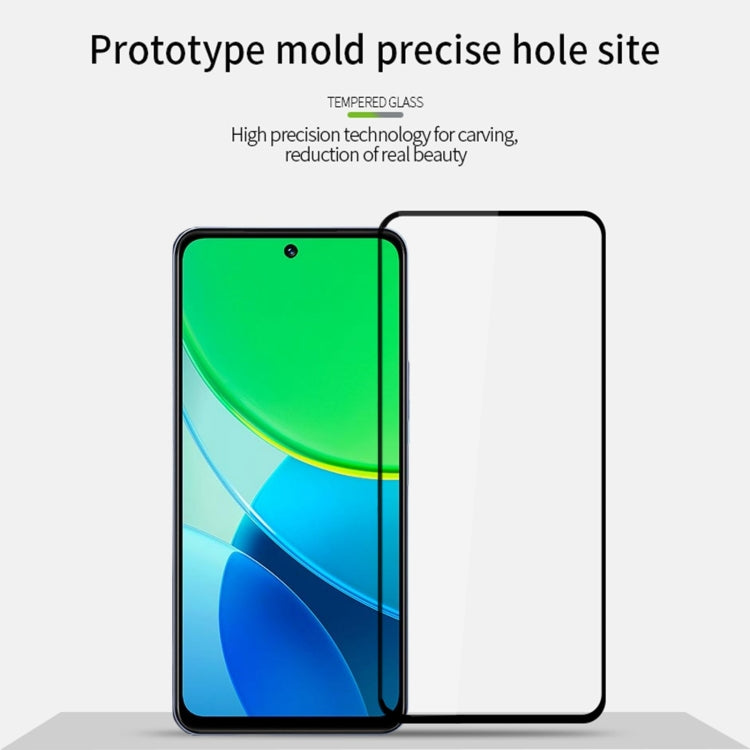For vivo Y19s PINWUYO 9H 2.5D Full Screen Tempered Glass Film(Black)