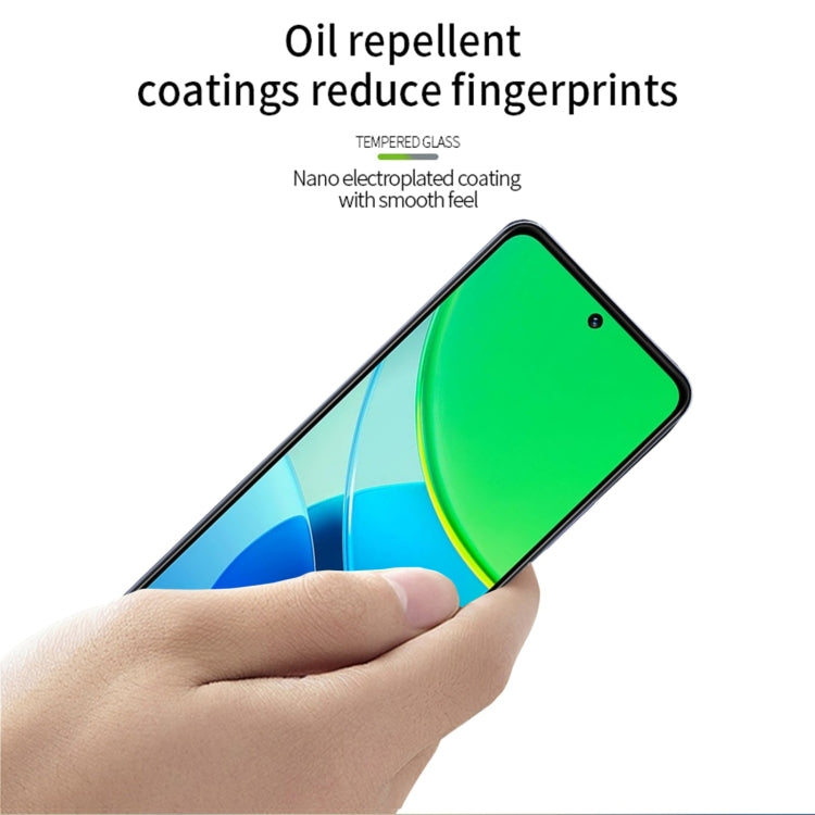 For vivo Y19s PINWUYO 9H 2.5D Full Screen Tempered Glass Film(Black)