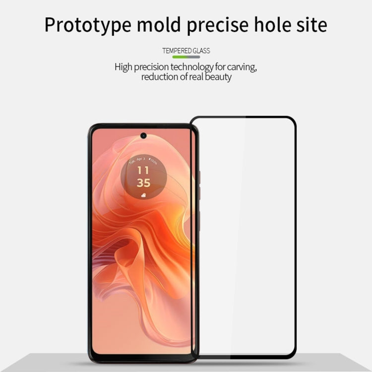 For Motorola Moto G04 PINWUYO 9H 2.5D Full Screen Tempered Glass Film(Black)