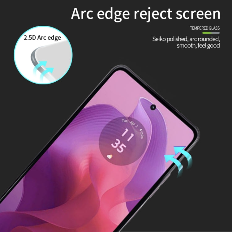 For Motorola Moto G24 / G24 Power PINWUYO 9H 2.5D Full Screen Tempered Glass Film(Black)