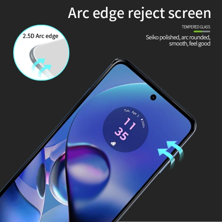 For Motorola Moto G64 PINWUYO 9H 2.5D Full Screen Tempered Glass Film(Black)