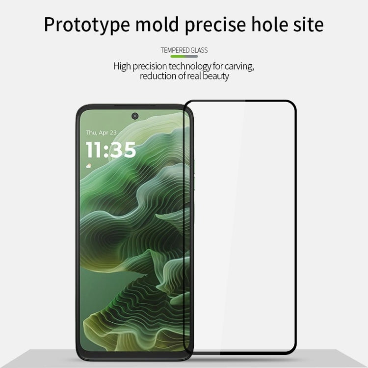 For Motorola Moto G35 PINWUYO 9H 2.5D Full Screen Tempered Glass Film(Black)