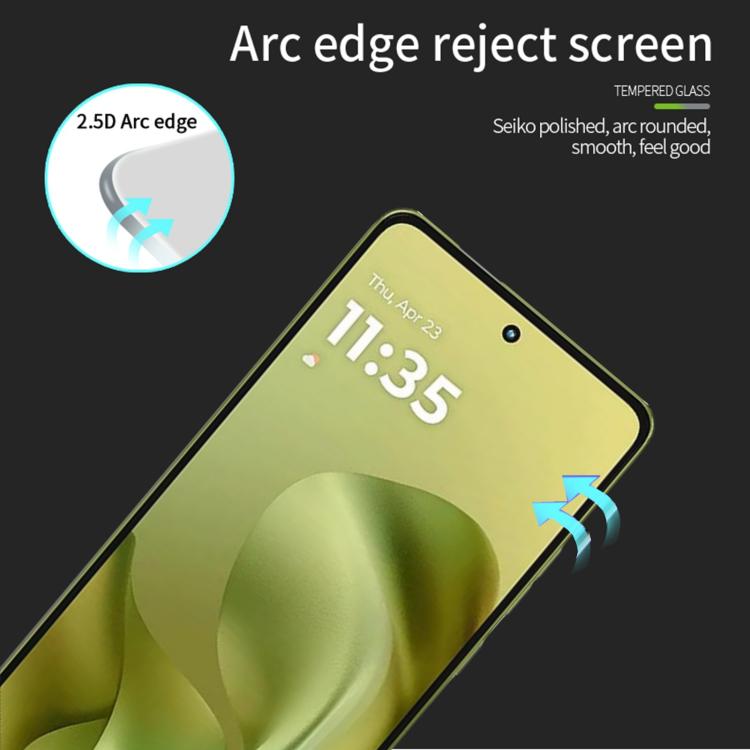 For Motorola Moto G86 / G86 Power PINWUYO 9H 2.5D Full Screen Tempered Glass Film(Black)