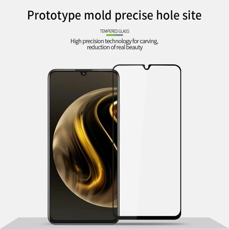 For Huawei nova Y72 PINWUYO 9H 2.5D Full Screen Tempered Glass Film(Black)