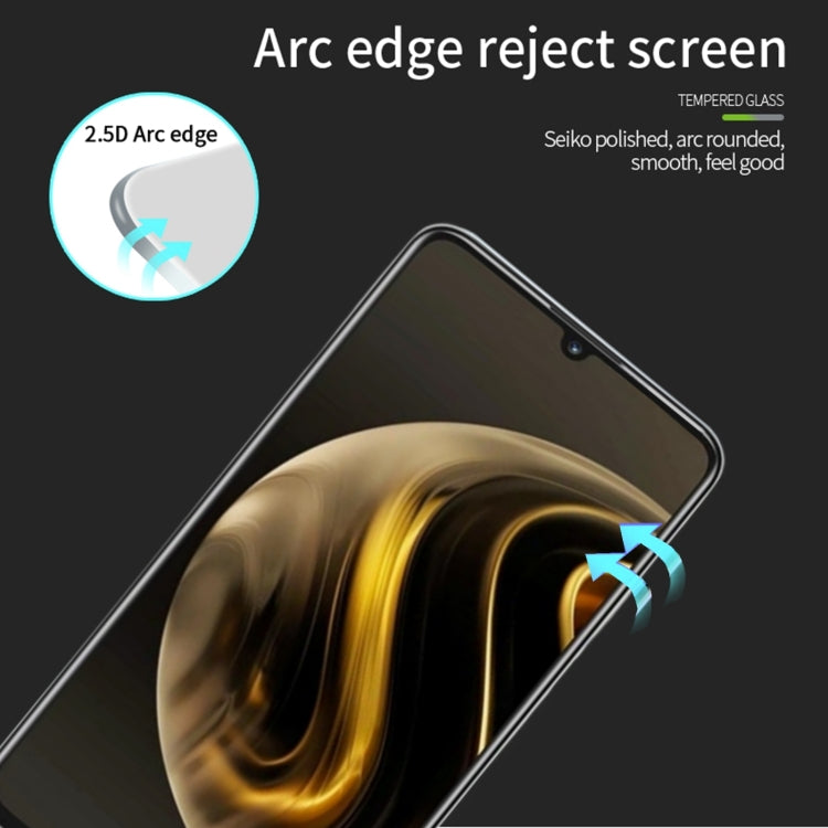 For Huawei nova Y72 PINWUYO 9H 2.5D Full Screen Tempered Glass Film(Black)