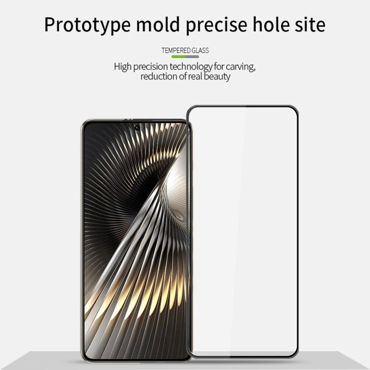 For Xiaomi Poco F6 / Redmi Turbo 3 PINWUYO 9H 3D Full Screen Explosion-proof Tempered Glass Film(Black)