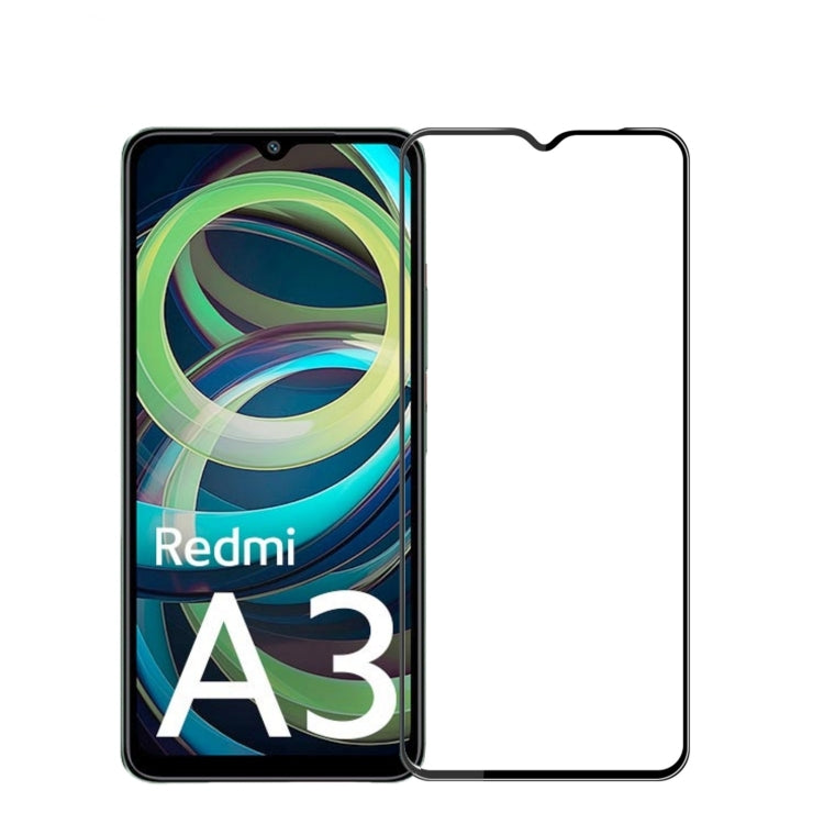 For Xiaomi Redmi A3 PINWUYO 9H 3D Full Screen Explosion-proof Tempered Glass Film(Black)