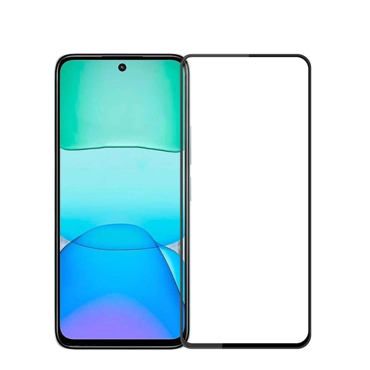 For Xiaomi Redmi 13 PINWUYO 9H 3D Full Screen Explosion-proof Tempered Glass Film(Black)