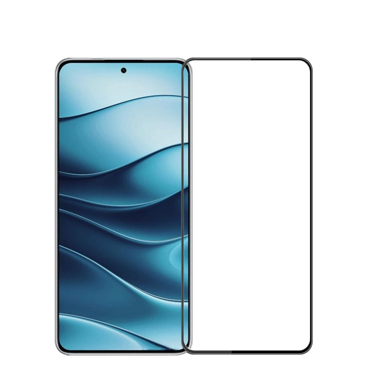 For Xiaomi Redmi Note 14 5G PINWUYO 9H 3D Full Screen Explosion-proof Tempered Glass Film(Black)