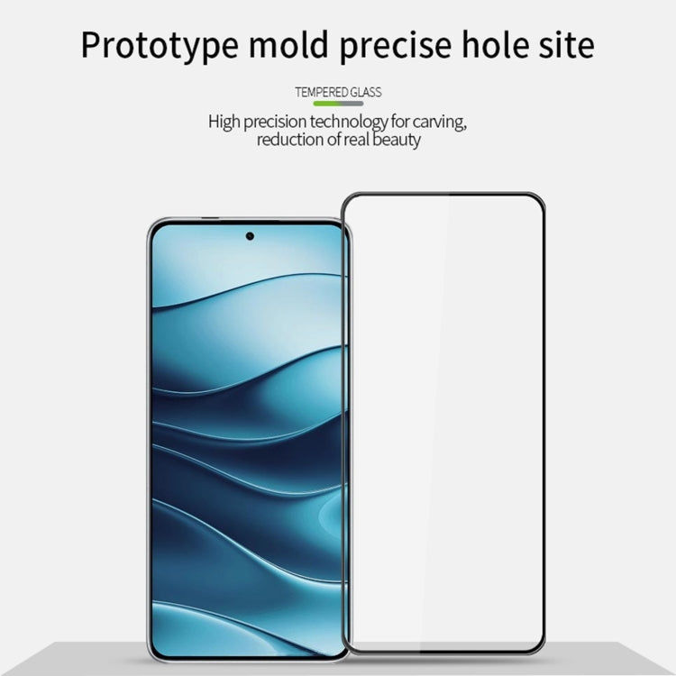 For Xiaomi Redmi Note 14 5G PINWUYO 9H 3D Full Screen Explosion-proof Tempered Glass Film(Black)