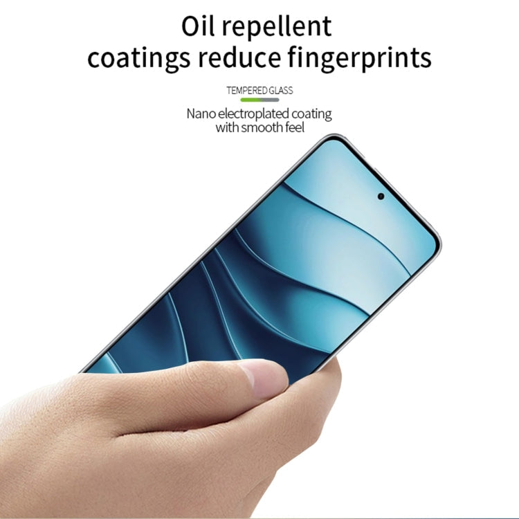 For Xiaomi Redmi Note 14 5G PINWUYO 9H 3D Full Screen Explosion-proof Tempered Glass Film(Black)
