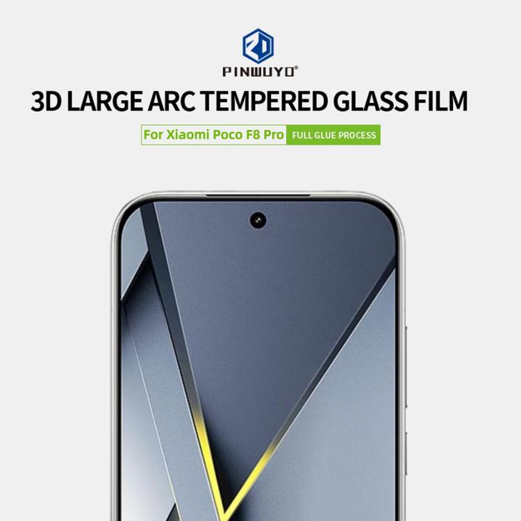 PINWUYO 9H 3D Full Screen Explosion-proof Tempered Glass Film, For Xiaomi Poco F8 Pro Unlock, For Xiaomi 17 Ultra Unlock, For Xiaomi Poco F8 Ultra Unlock, For Xiaomi 17 Pro Max Unlock, For Xiaomi 17 / 17 Pro Unlock, For Redmi Turbo 4 Pro, For Xiaomi 15...