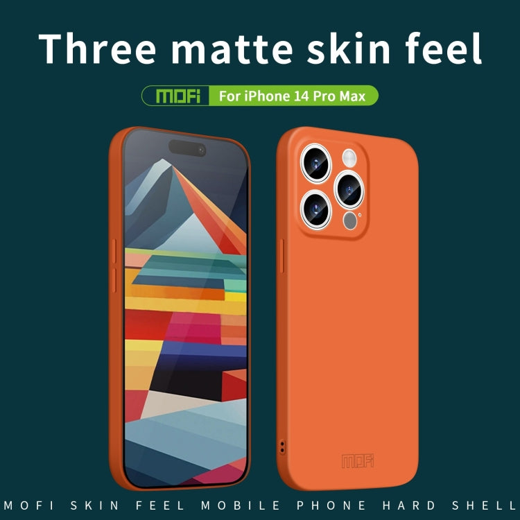 For iPhone 14 Pro Max MOFI Qin Series Skin Feel All-inclusive PC Phone Case(Pink)