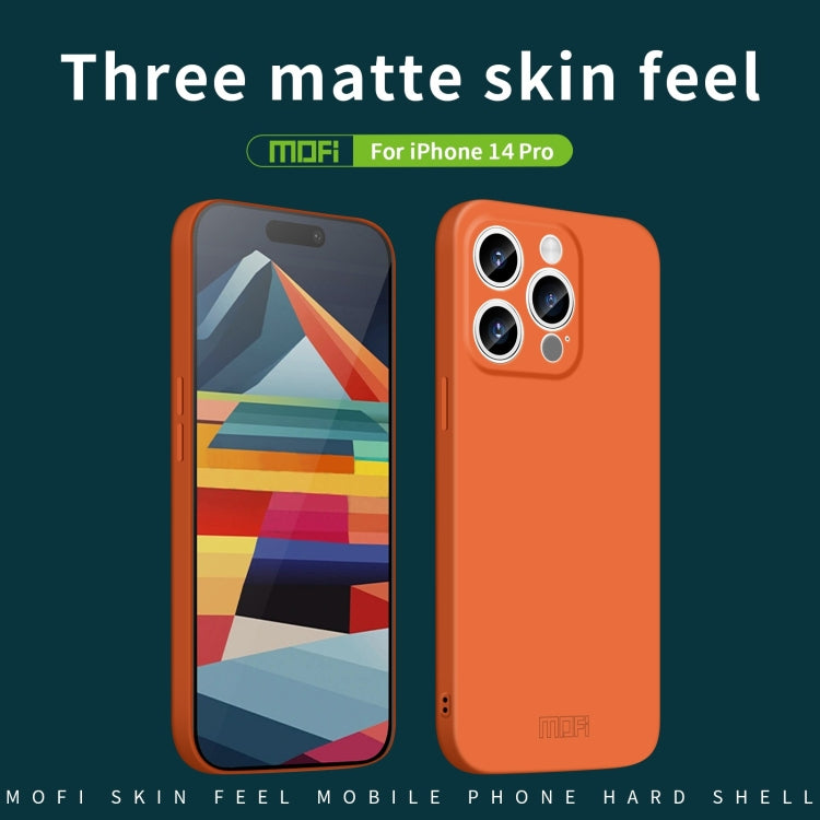 For iPhone 14 Pro MOFI Qin Series Skin Feel All-inclusive PC Phone Case(Gray)