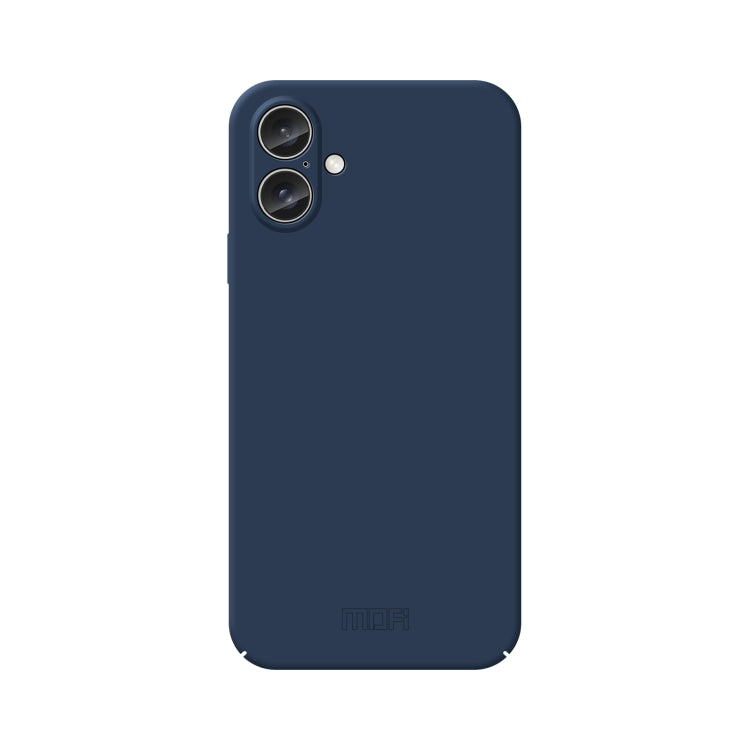 For iPhone 16 MOFI Qin Series Skin Feel All-inclusive PC Phone Case(Blue)