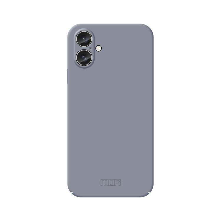 For iPhone 16 MOFI Qin Series Skin Feel All-inclusive PC Phone Case(Gray)