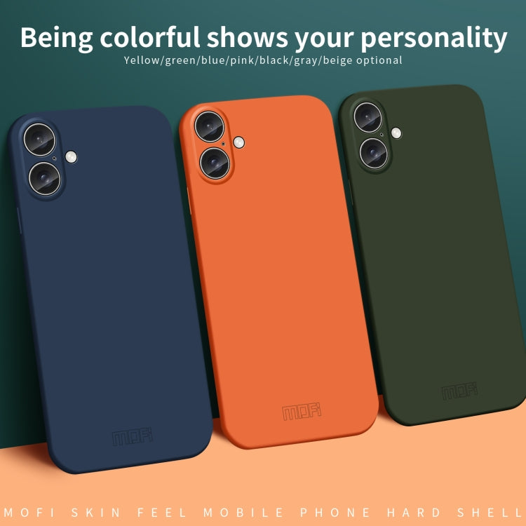 For iPhone 16 MOFI Qin Series Skin Feel All-inclusive PC Phone Case(Green)