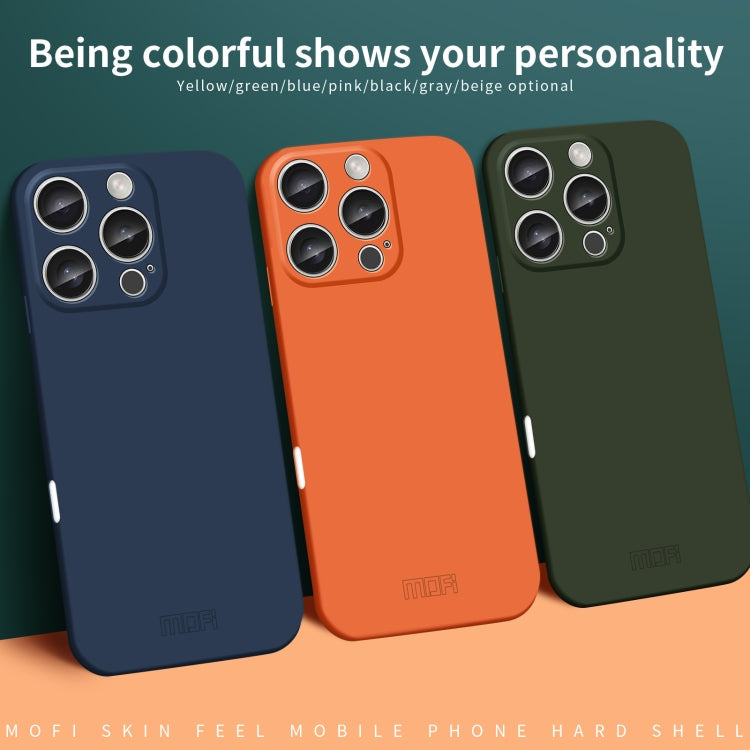 For iPhone 16 Pro MOFI Qin Series Skin Feel All-inclusive PC Phone Case(Black)