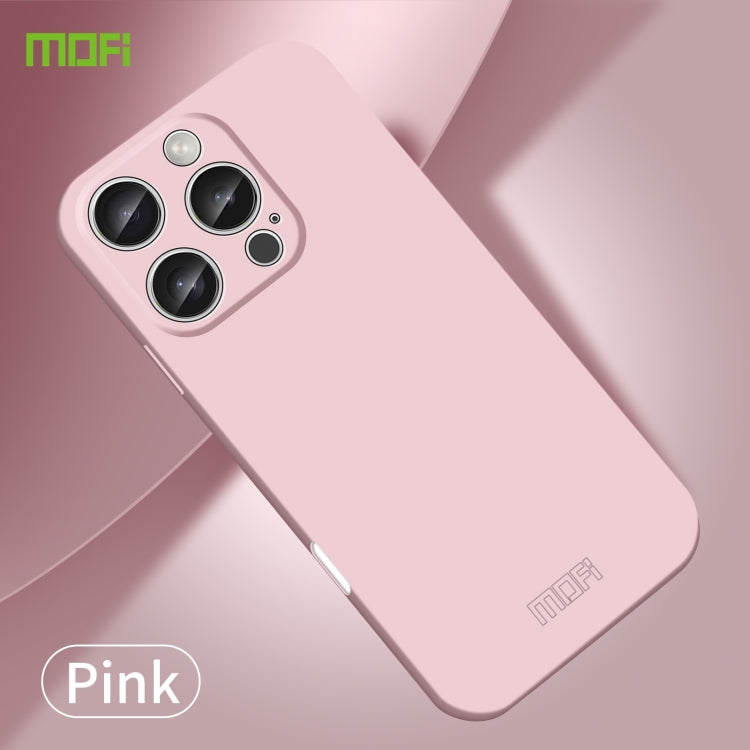 For iPhone 16 Pro MOFI Qin Series Skin Feel All-inclusive PC Phone Case(Pink)