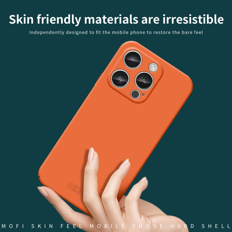 For iPhone 16 Pro Max MOFI Qin Series Skin Feel All-inclusive PC Phone Case(Black)