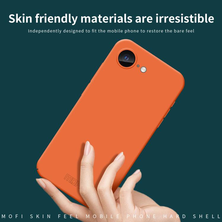 For iPhone 17e / 16e MOFI Qin Series Skin Feel All-inclusive PC Phone Case(Gray)