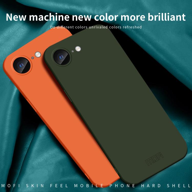 For iPhone 17e / 16e MOFI Qin Series Skin Feel All-inclusive PC Phone Case(Green)