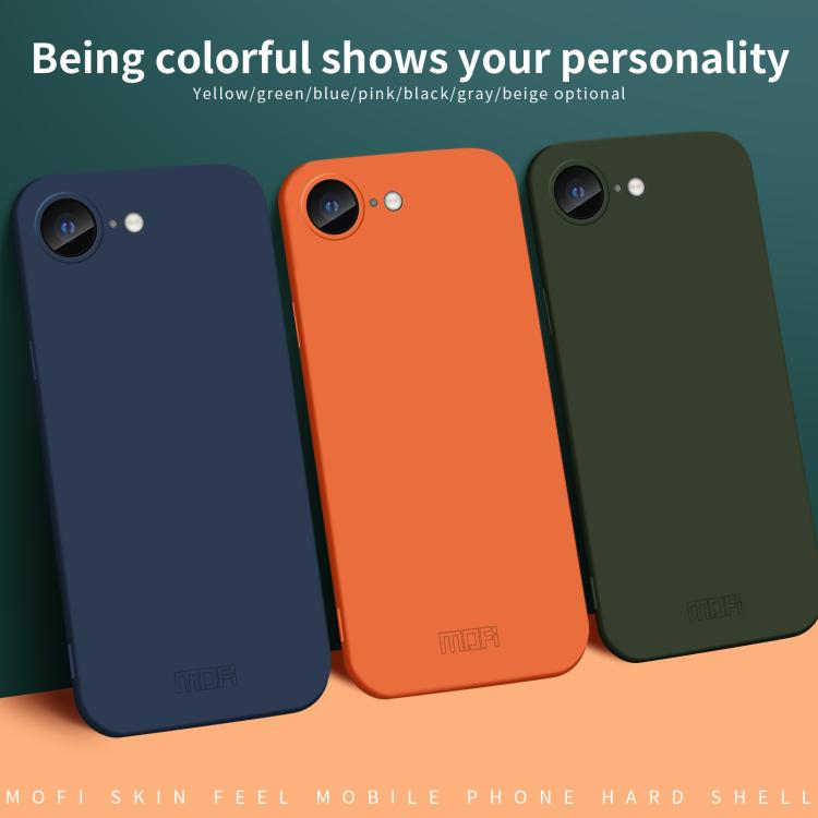 For iPhone 17e / 16e MOFI Qin Series Skin Feel All-inclusive PC Phone Case(Green)
