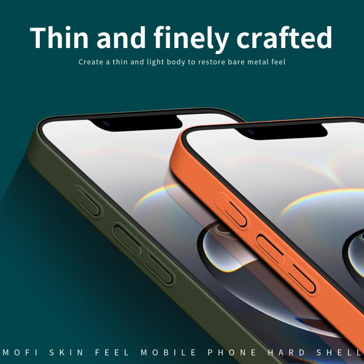 For iPhone 17e / 16e MOFI Qin Series Skin Feel All-inclusive PC Phone Case(Orange)