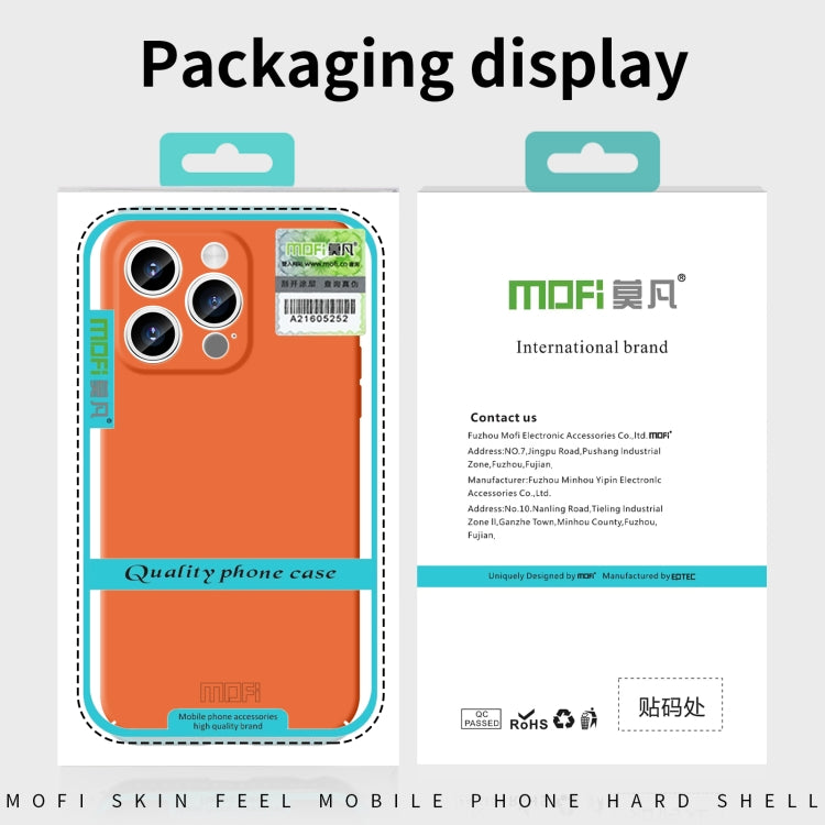 For iPhone 16 Pro MOFI Qin Series Skin Feel All-inclusive PC Phone Case(Blue)