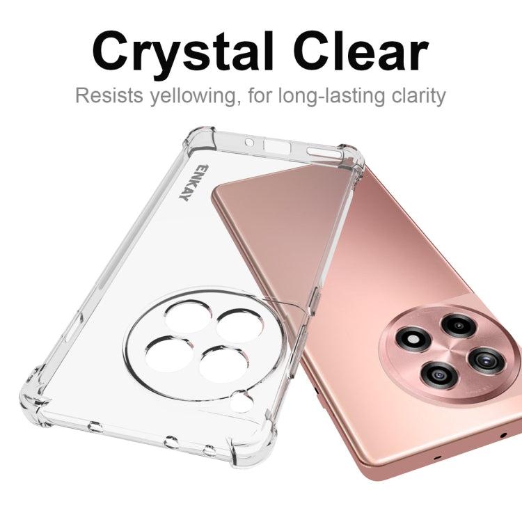 For OnePlus Ace 3 5G ENKAY Hat-Prince Transparent TPU Shockproof Phone Case