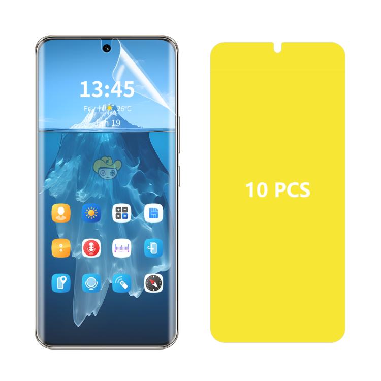 For Huawei Pura 80 Pro / Pro+ / Ultra 10pcs ENKAY Hat-Prince Full Glue Coverage Soft Explosion-proof Hydrogel Film