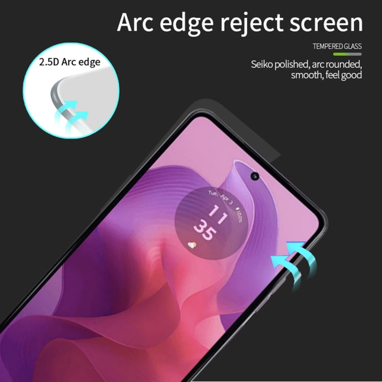 For Motorola Moto G24/G24 Power MOFI 9H 2.5D Full Screen Tempered Glass Film(Black)