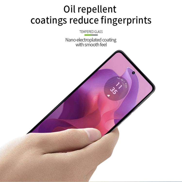 For Motorola Moto G24/G24 Power MOFI 9H 2.5D Full Screen Tempered Glass Film(Black)