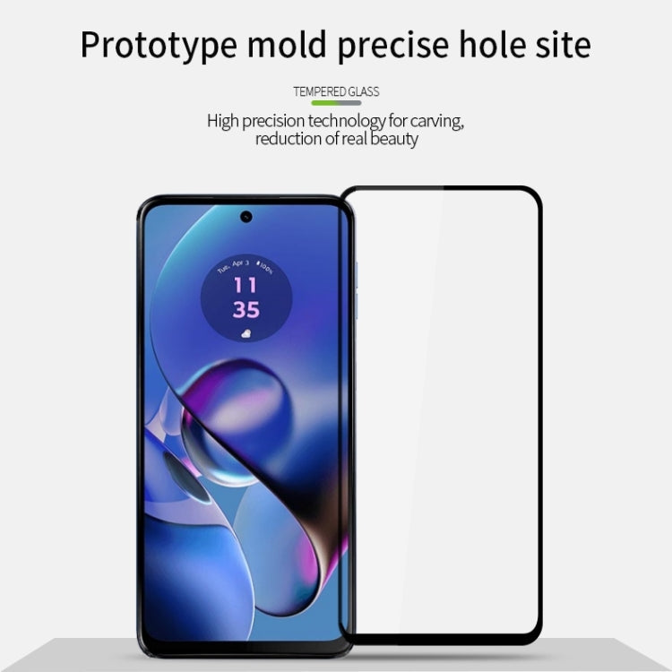 For Motorola Moto G64 MOFI 9H 2.5D Full Screen Tempered Glass Film(Black)
