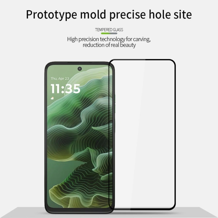 For Motorola Moto G35 MOFI 9H 2.5D Full Screen Tempered Glass Film(Black)