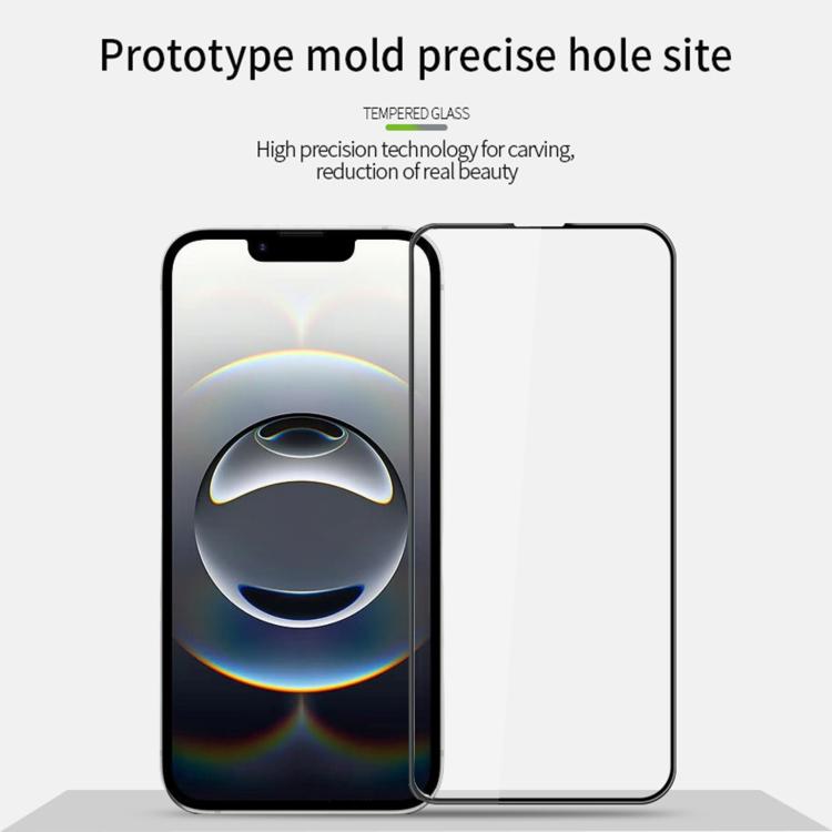 For iPhone 17e / 16e MOFI 9H 3D Explosion-proof Curved Screen Tempered Glass Film(Black)
