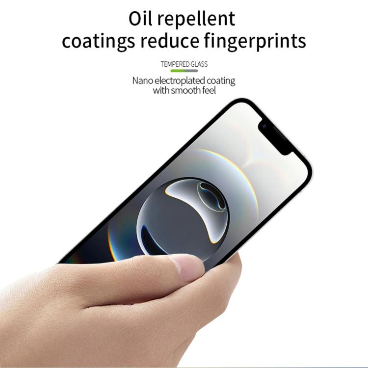 For iPhone 17e / 16e MOFI 9H 3D Explosion-proof Curved Screen Tempered Glass Film(Black)