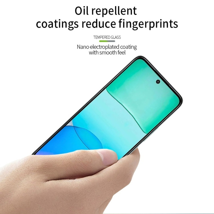 For Xiaomi Redmi 13 MOFI 9H 3D Explosion-proof Curved Screen Tempered Glass Film(Black)