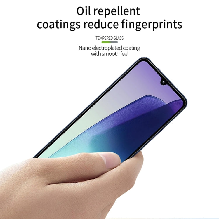 For Xiaomi Redmi 14C 4G MOFI 9H 3D Explosion-proof Curved Screen Tempered Glass Film(Black)