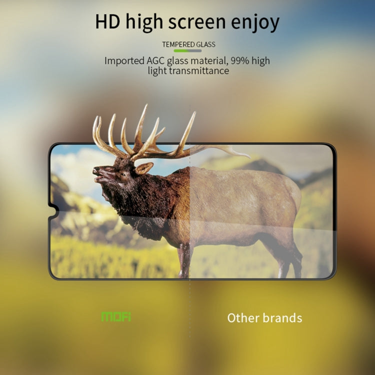 For Xiaomi Redmi 14C 4G MOFI 9H 3D Explosion-proof Curved Screen Tempered Glass Film(Black)