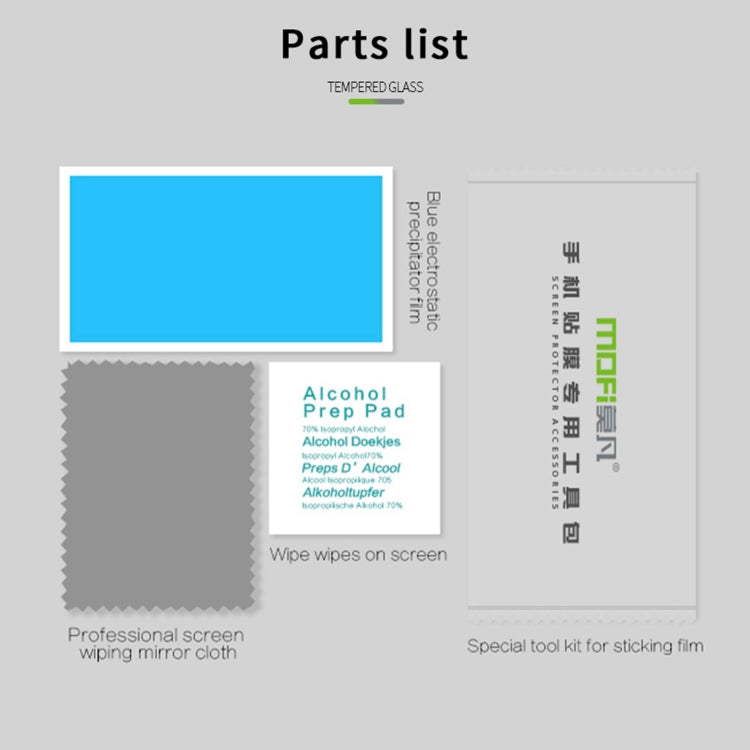 For Xiaomi Redmi 14C 4G MOFI 9H 3D Explosion-proof Curved Screen Tempered Glass Film(Black)
