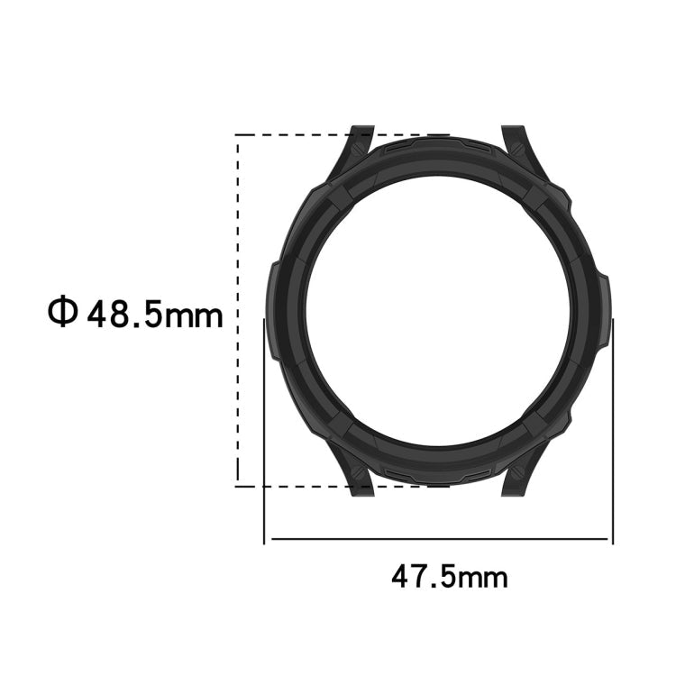 For Samsung Galaxy Watch6 Classic 43mm ENKAY Hat-Prince 2 in 1 TPU Armor Watch Case + 0.2mm 9H Tempered Glass Screen Protector(White)