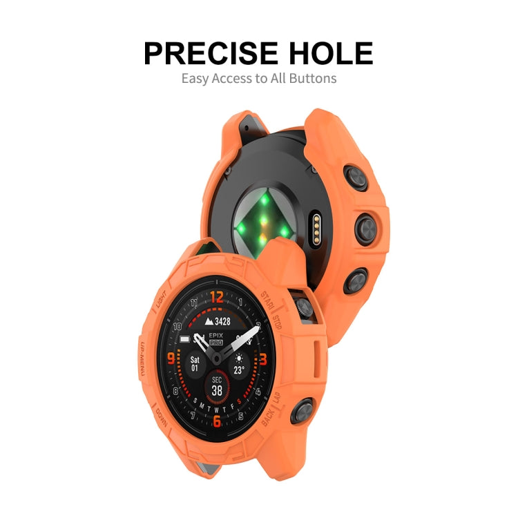 For Garmin Epix Pro 42mm / Fenix 7S / 7S Pro ENKAY Hat-Prince TPU Armor Designed Watch Protective Case(Black)