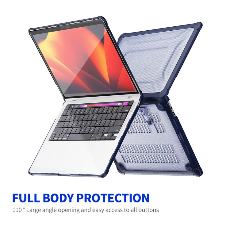 For MacBook Air 13.3 A2179/A2337 ENKAY Hat-Prince 3 in 1 Protective Bracket Case Cover Hard Shell with TPU Keyboard Film / PET Screen Protector, Version:US(Purple)