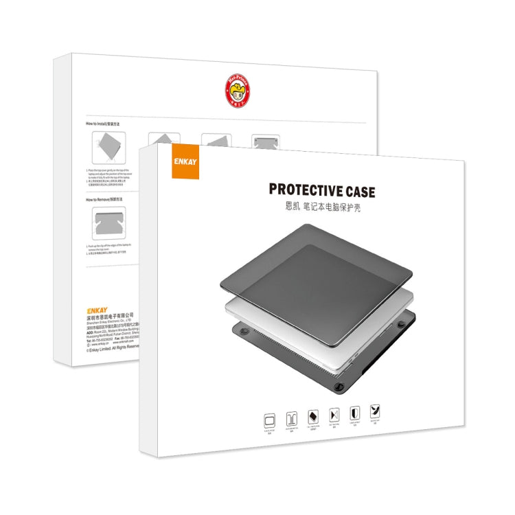 For MacBook Pro 13.3 A2251/A2289/A2338 ENKAY Hat-Prince 3 in 1 Protective Bracket Case Cover Hard Shell with TPU Keyboard Film / PET Screen Protector, Version:US(Dark Blue)