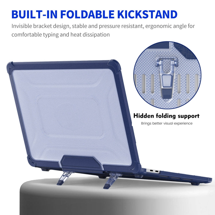 For MacBook Pro 13.3 A2251/A2289/A2338 ENKAY Hat-Prince 3 in 1 Protective Bracket Case Cover Hard Shell with TPU Keyboard Film / PET Screen Protector, Version:US(Pink)