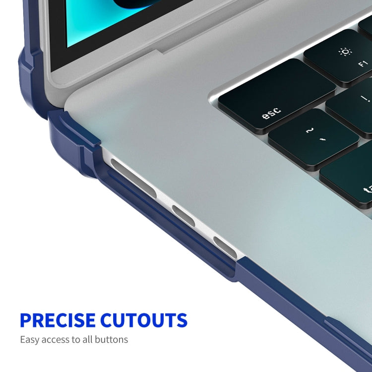 For MacBook Air 15.3 A2941 ENKAY Hat-Prince 3 in 1 Protective Bracket Case Cover Hard Shell with TPU Keyboard Film / PET Screen Protector, Version:US(Black)