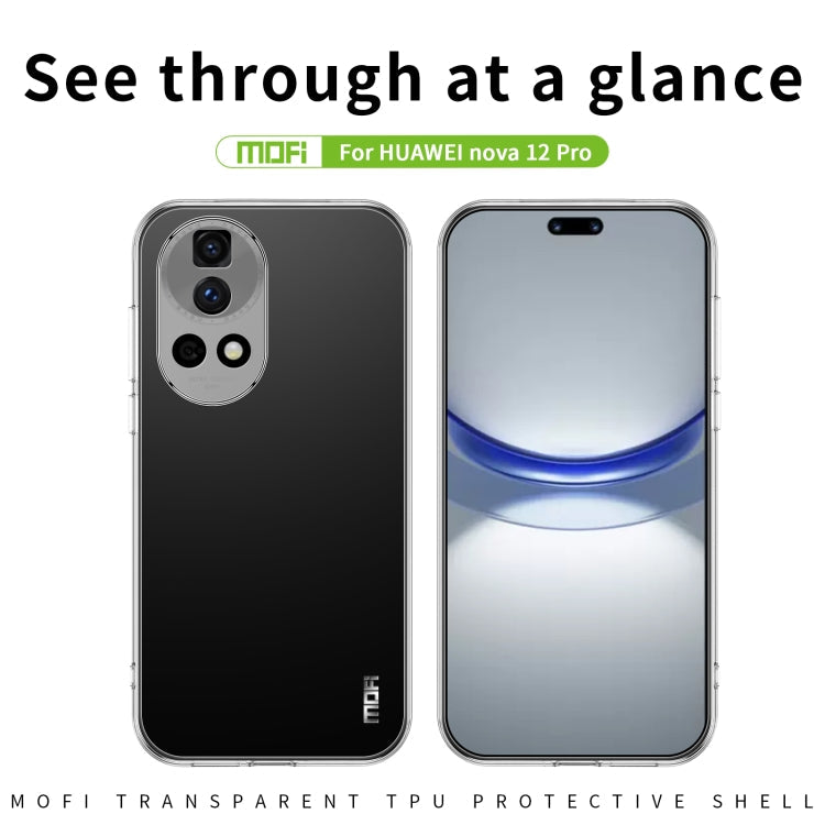 For Huawei nova 12 Pro / 12 Ultra MOFI Ming Series Ultra-thin TPU Phone Case(Transparent)