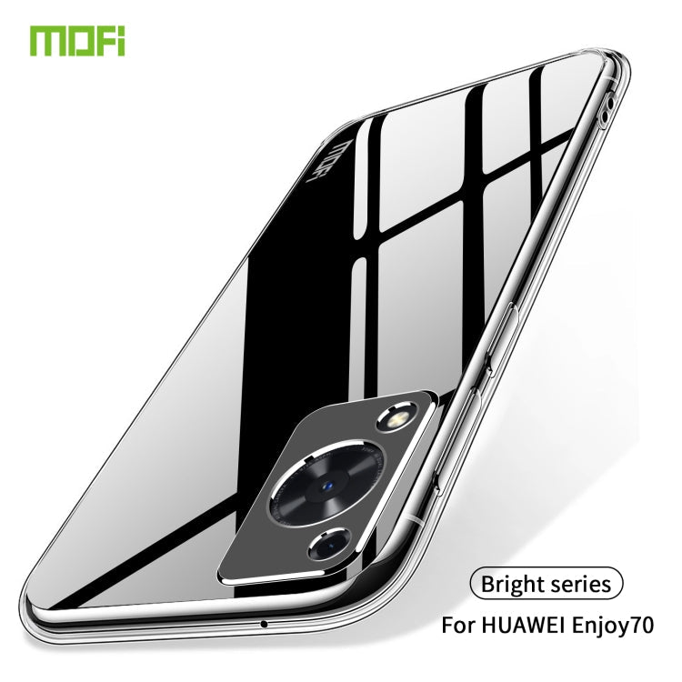 For Huawei Enjoy 70 MOFI Ming Series Ultra-thin TPU Phone Case(Transparent)